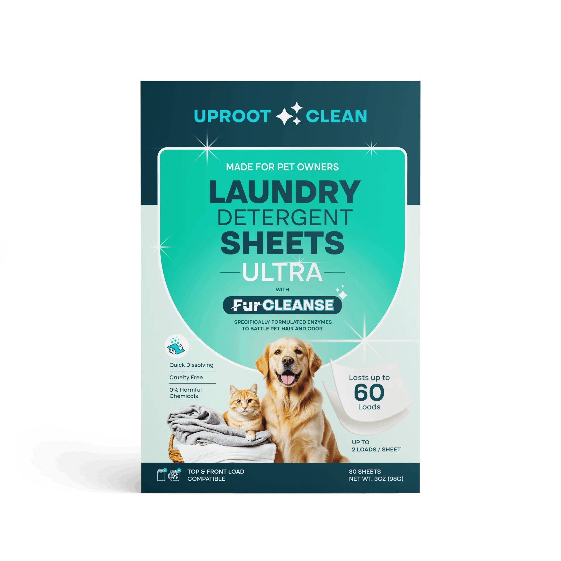 Uproot Clean Laundry Detergent Sheets