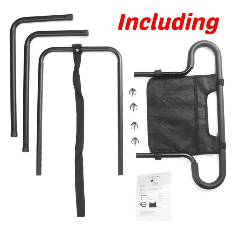 Adjustable Bed Safety Guard | Sturdy Support for Seniors with Storage Pouch