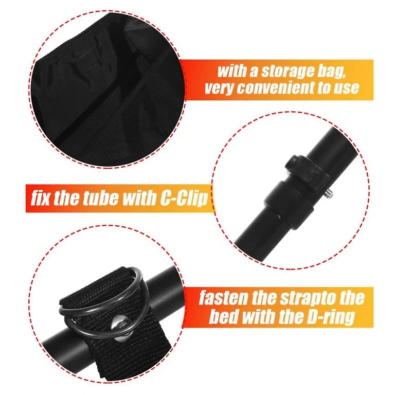 Adjustable Bed Safety Guard | Sturdy Support for Seniors with Storage Pouch