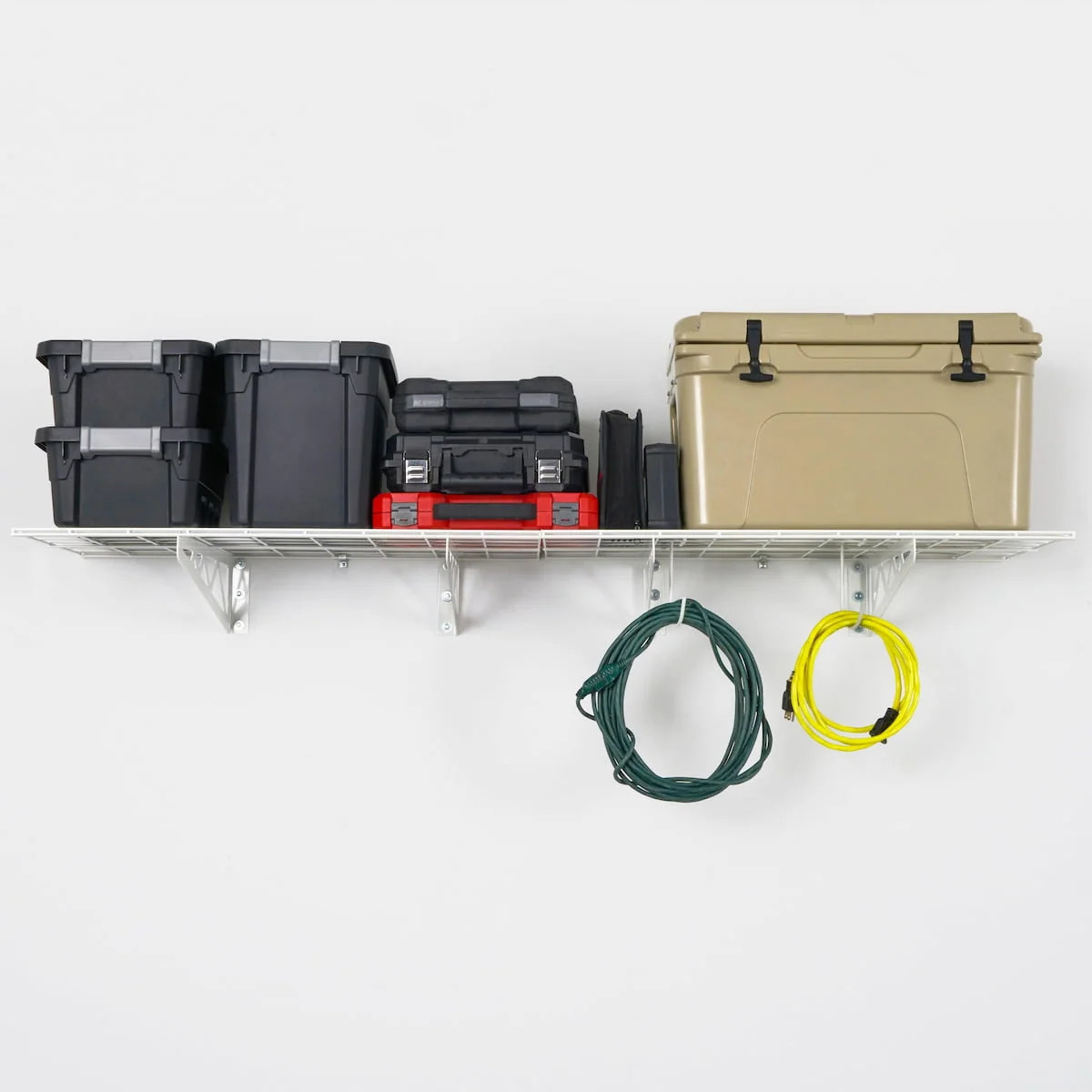 1.5′ x 6′ Wall Shelf (with Hooks)
