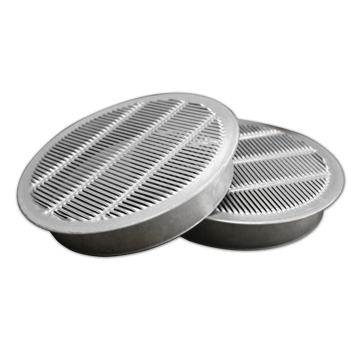 1 In. and 4 In. Round Mini Soffit Vents in Mill