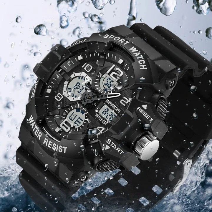 Adventure Gear | Military Digital Watch with Waterproof Design | Durable Timepiece for Outdoor Enthusiasts