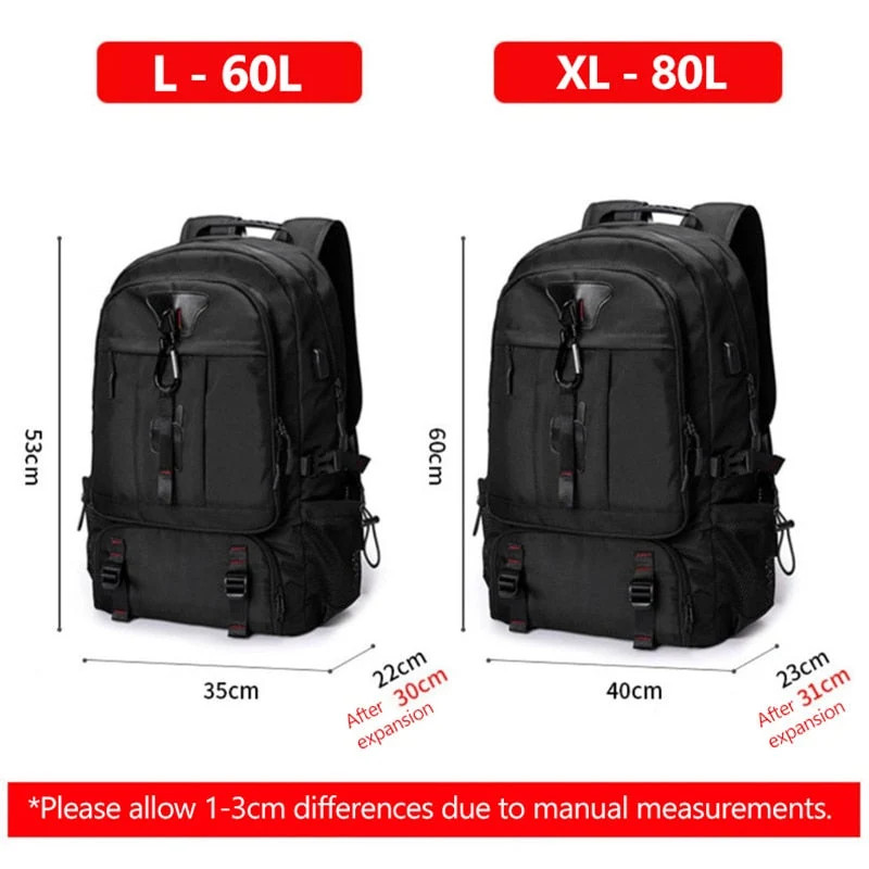 Adventure Pack | Large Capacity Travel Backpack with Water-Resistant Material | Versatile Design for Outdoor Enthusiasts