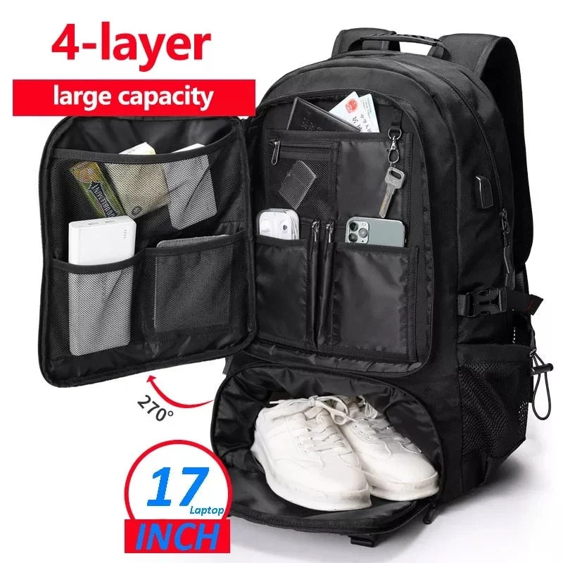 Adventure Pack | Large Capacity Travel Backpack with Water-Resistant Material | Versatile Design for Outdoor Enthusiasts