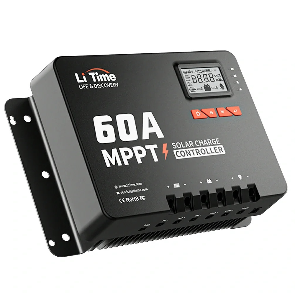 60A MPPT 12V/24V/36V/48V Bluetooth Solar Charge Controller