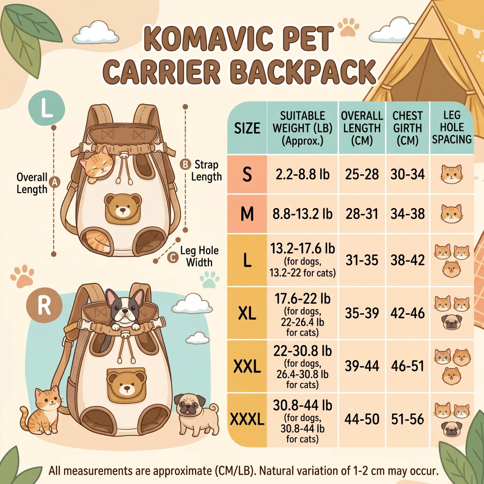 Komavic Pet Carrier Backpack