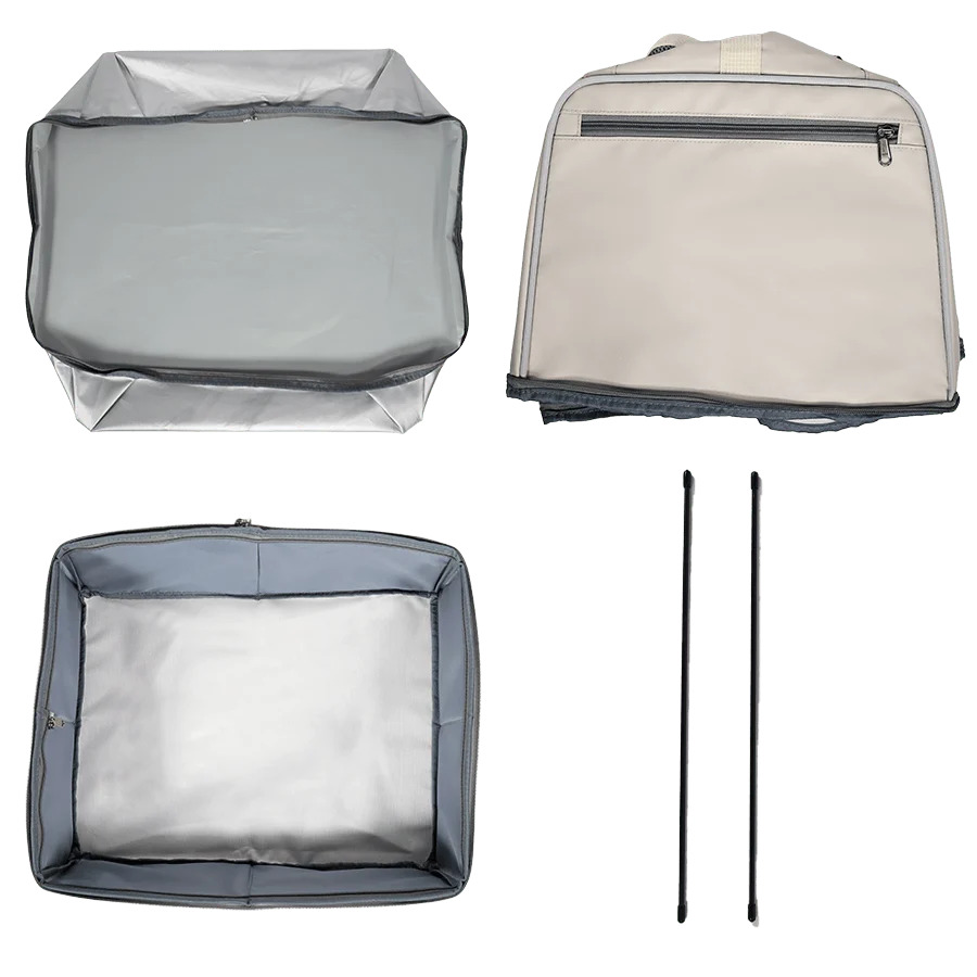 The Porta-Pawty+ Covered Travel Litter Box – Portable Bathroom for Cats
