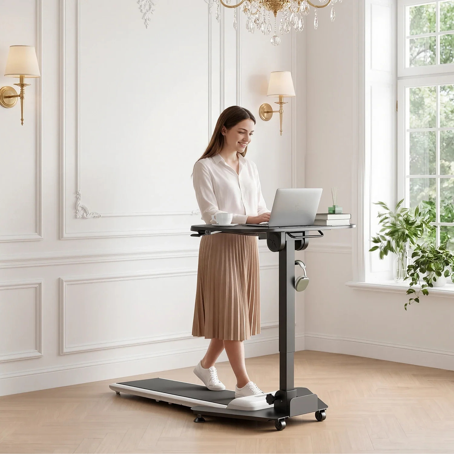 ETD5 Mobile Folding Pneumatic Standing Desk