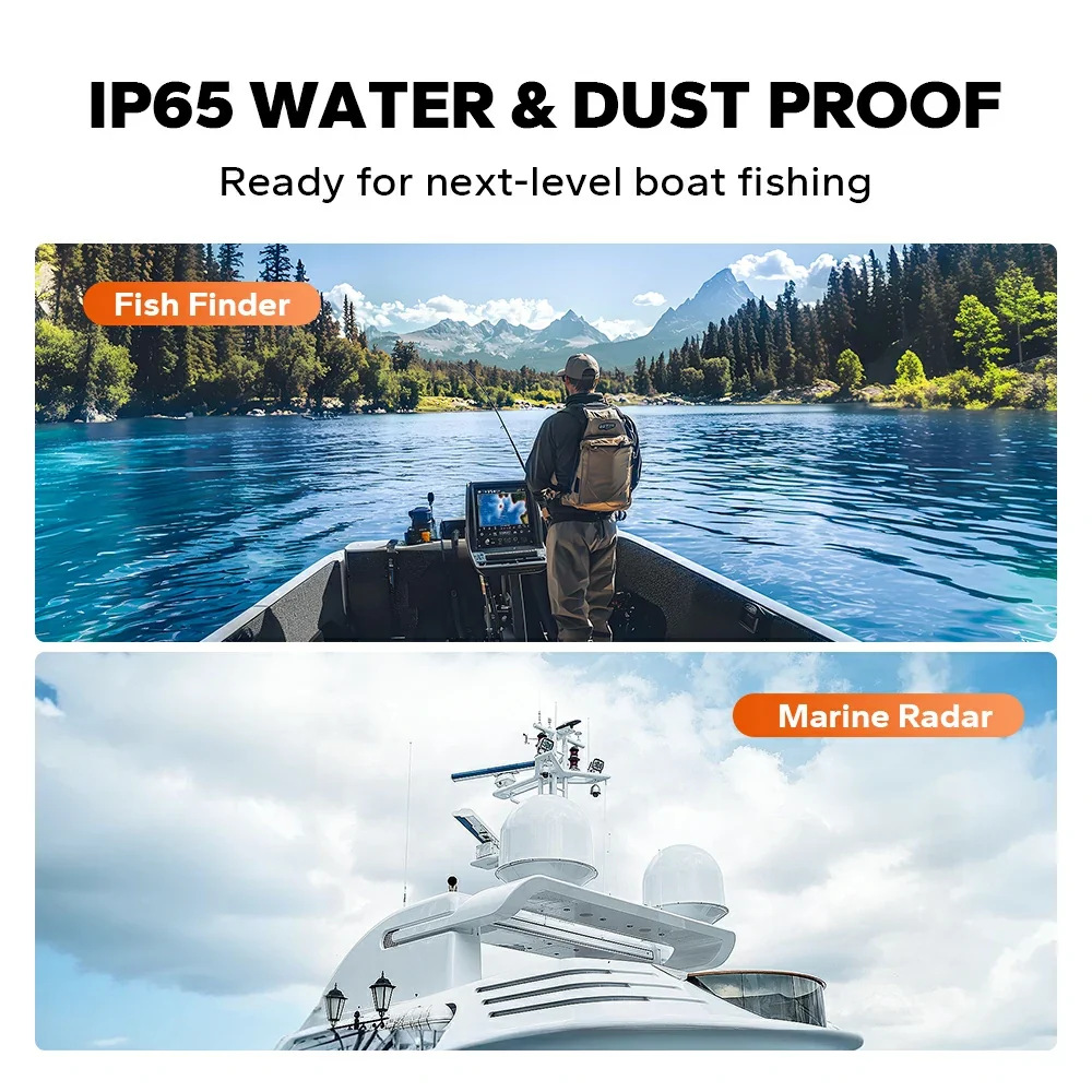 LiTime 16V 70Ah Deep Cycle Bluetooth LiFePO4 Lithium Battery For Fish Finder. Fishing Electronics