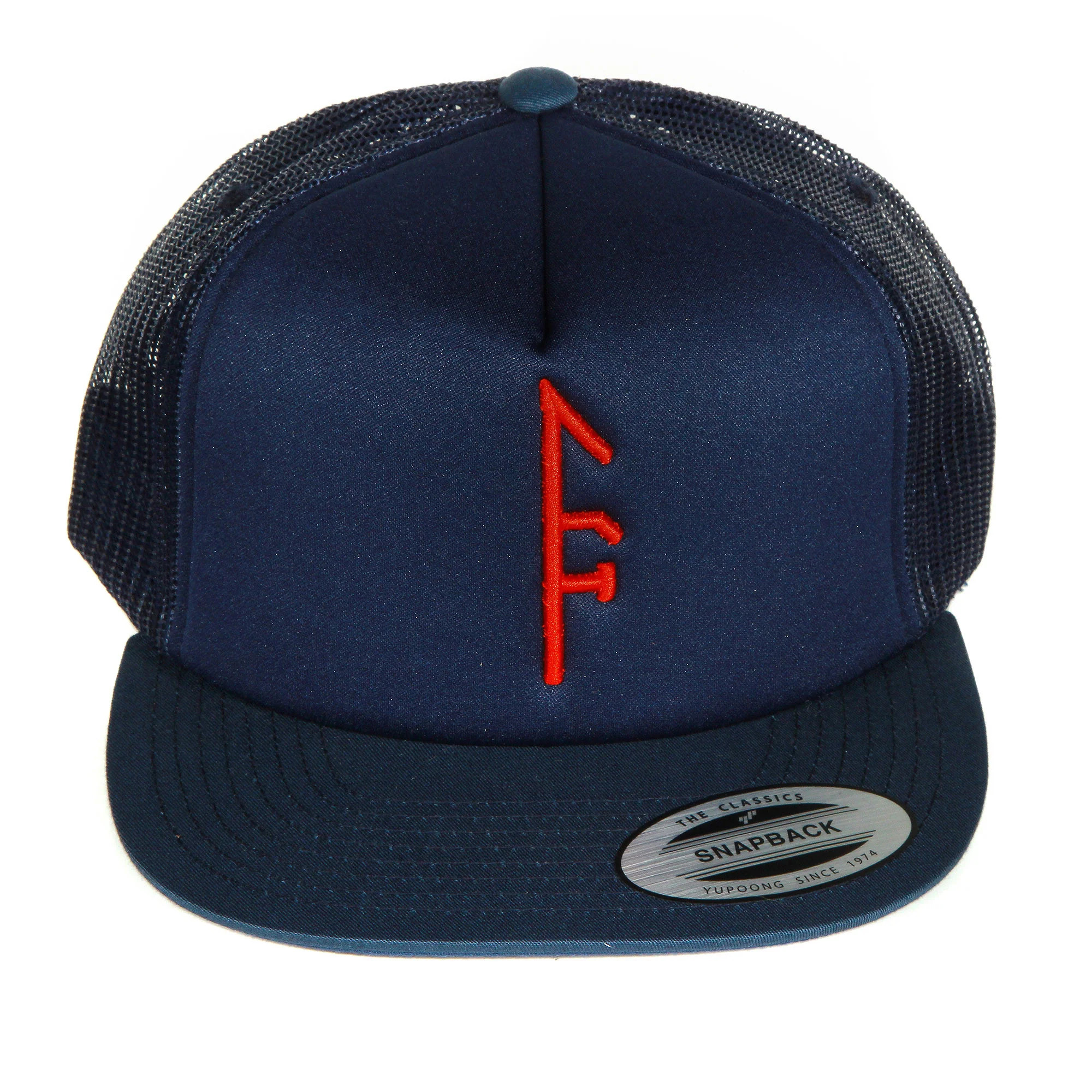 Blue Mesh SnapBack...Red Vector
