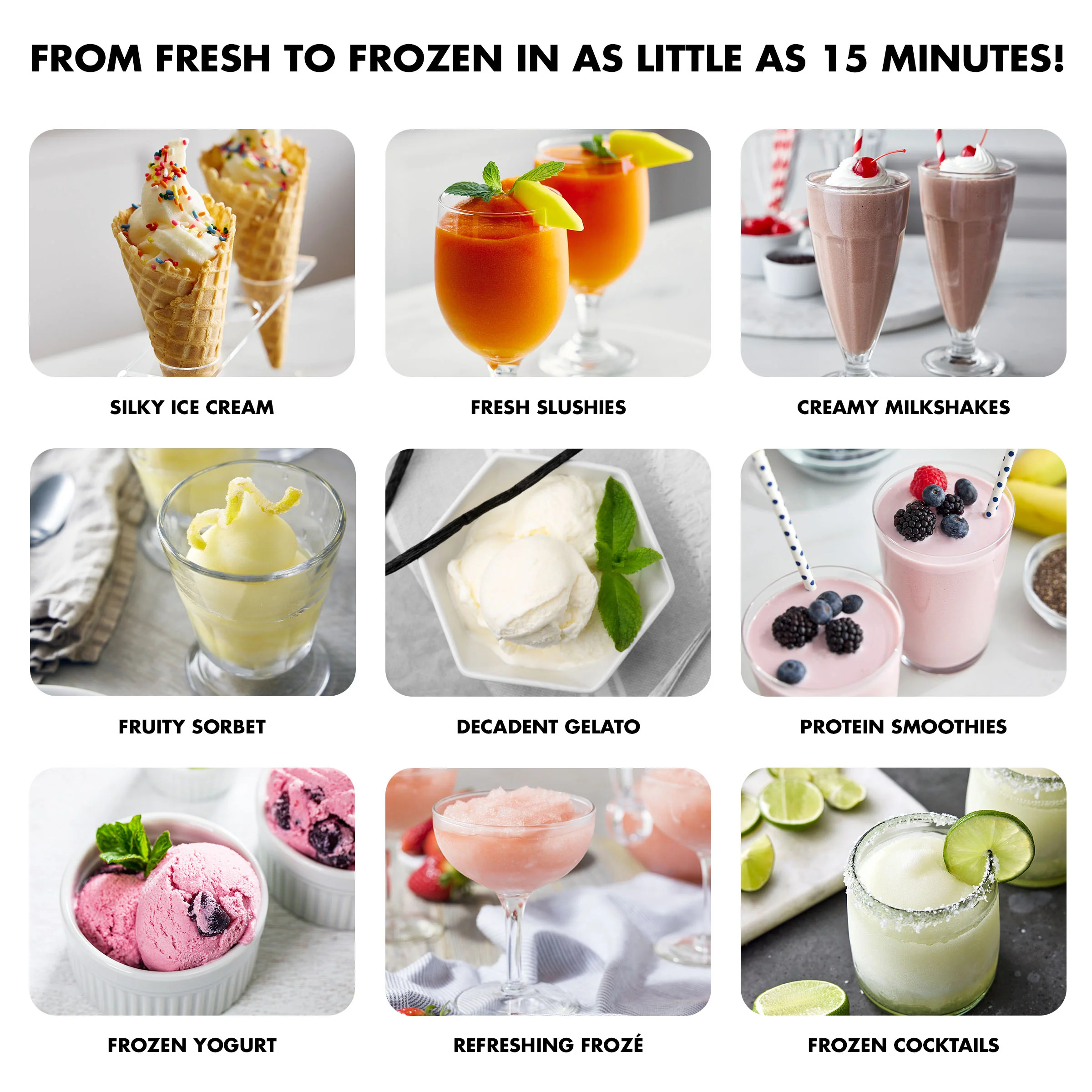 Frost Pro 16-in-1 Ice Cream. Gelato & Frozen Drink Maker | Pistachio