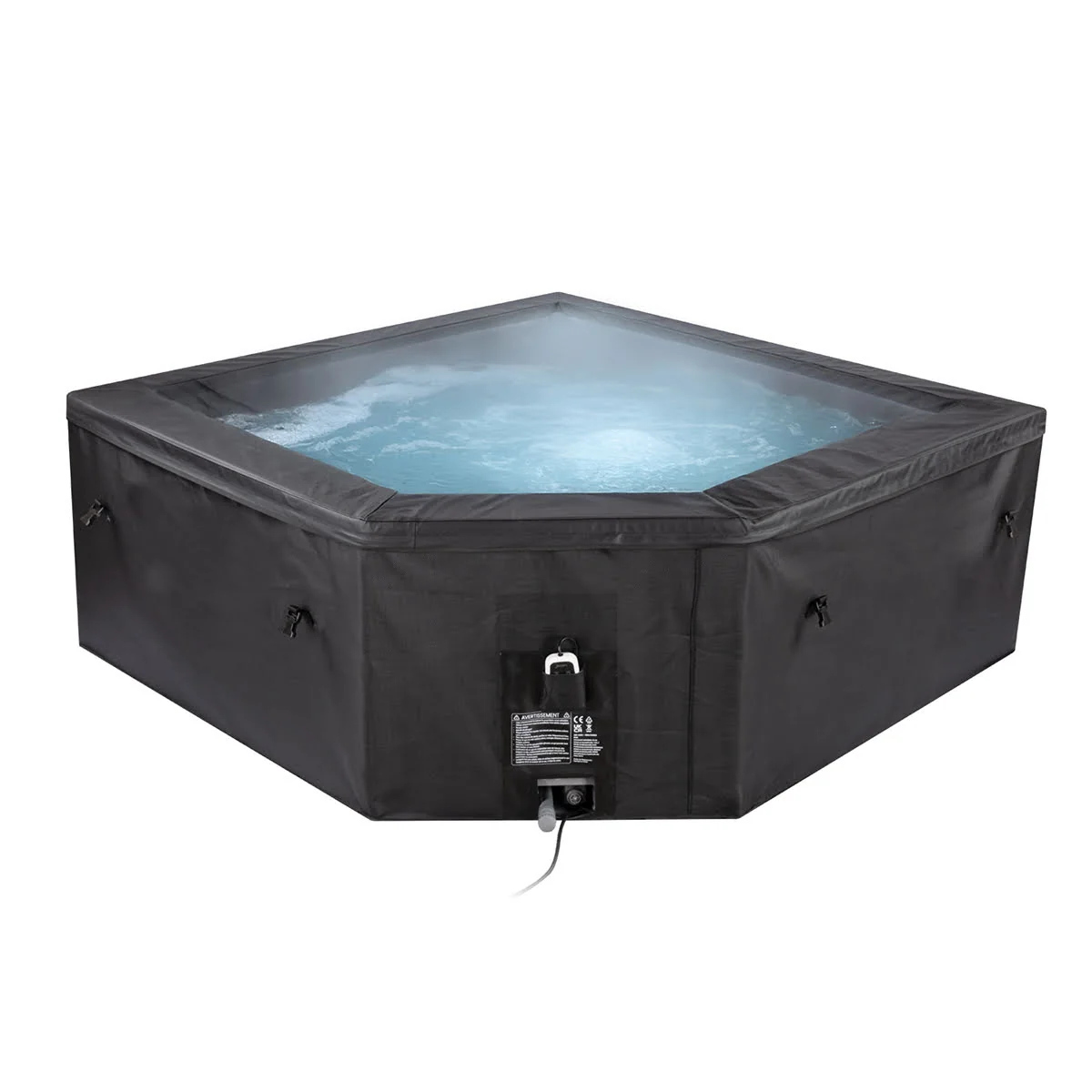 EZLIFE 4-5 Person Cut Corner Foam Hot Tub