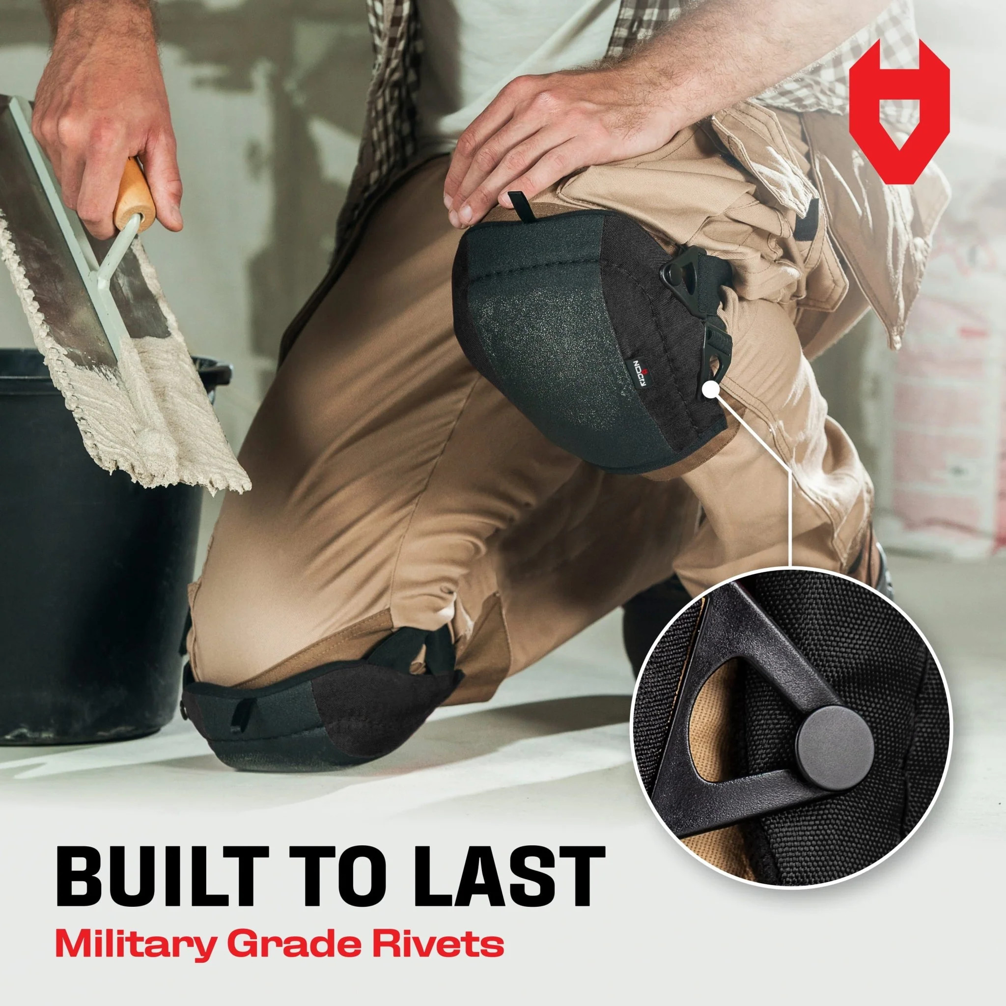 LightGuard+ Anti-Slip Flooring Foam Knee Pads
