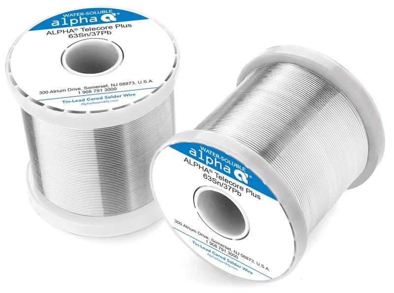 Alpha 110061. Sn63/Pb37 Telecore+ No-Clean .032 Diameter Solder Wire. 1 LB Spool
