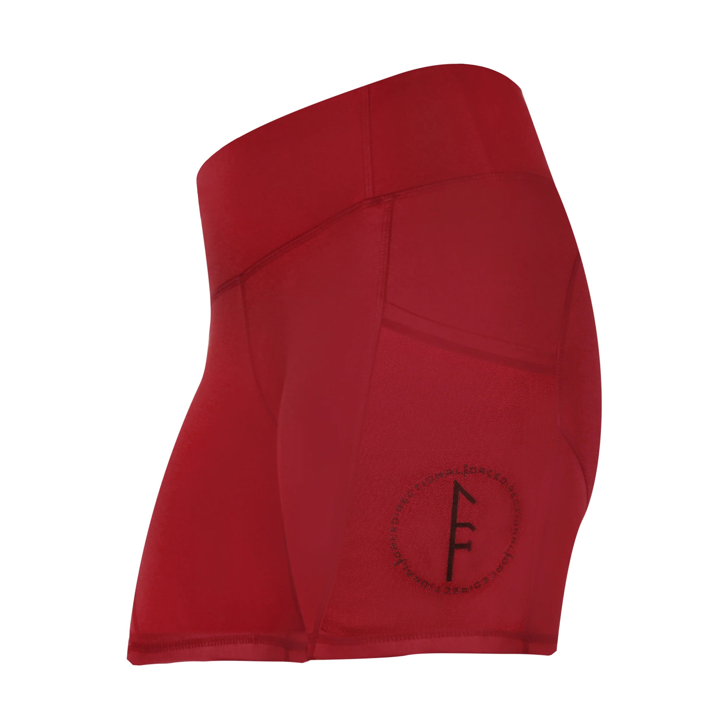 Bree Side Pocket Booty Shorts - Maroon