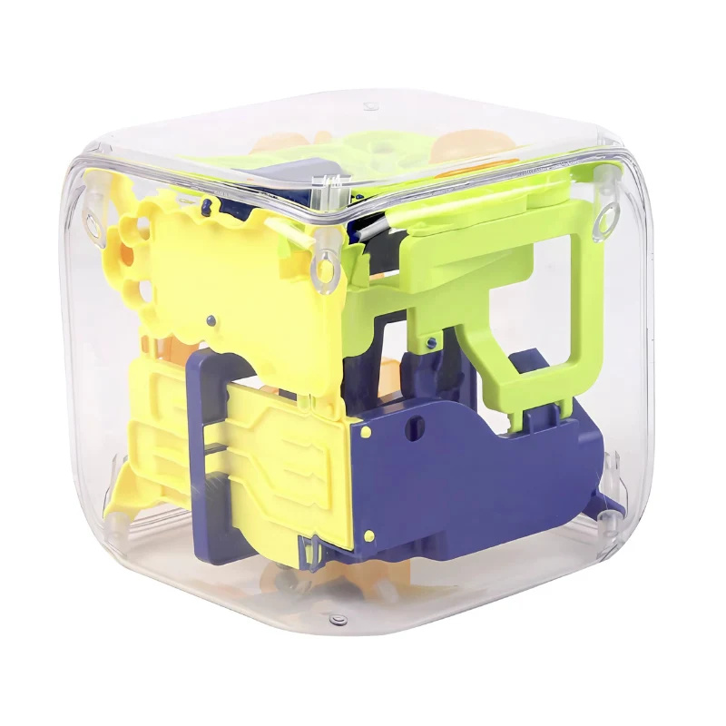 3D Labyrinth Puzzle Ball with Numbered Pathways and Four Difficulty Levels