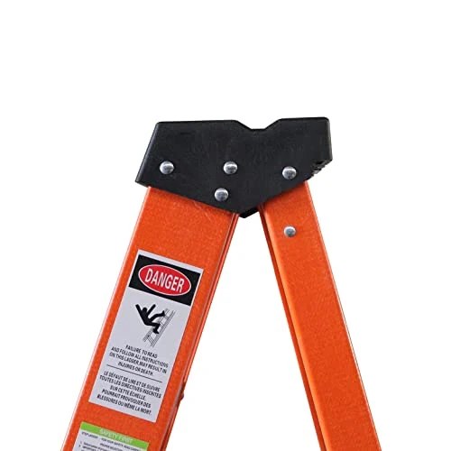 8-Foot Fiberglass Step Ladder. 250 Pound Capacity