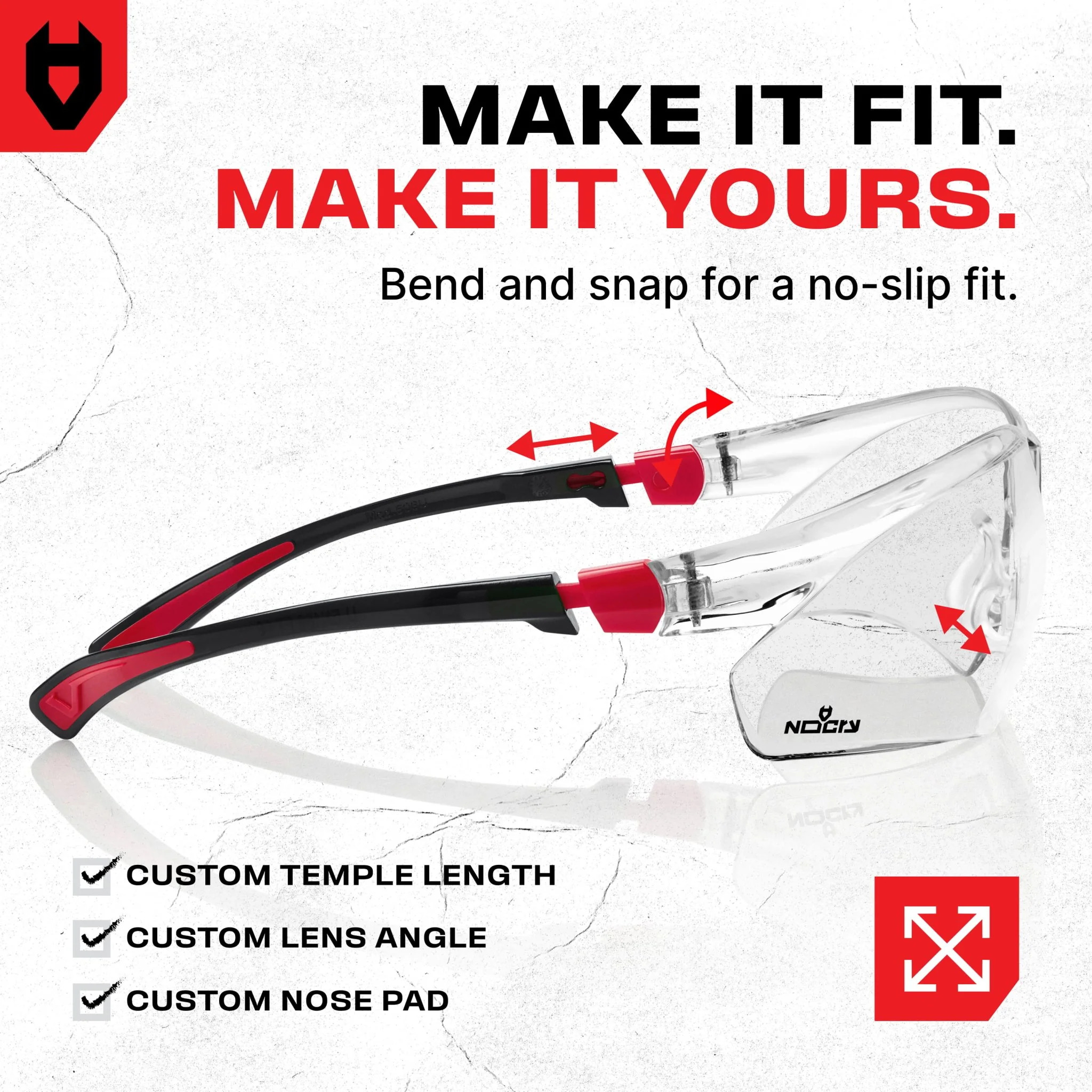 EyeArmor+ Adjustable Anti-Fog Safety Glasses
