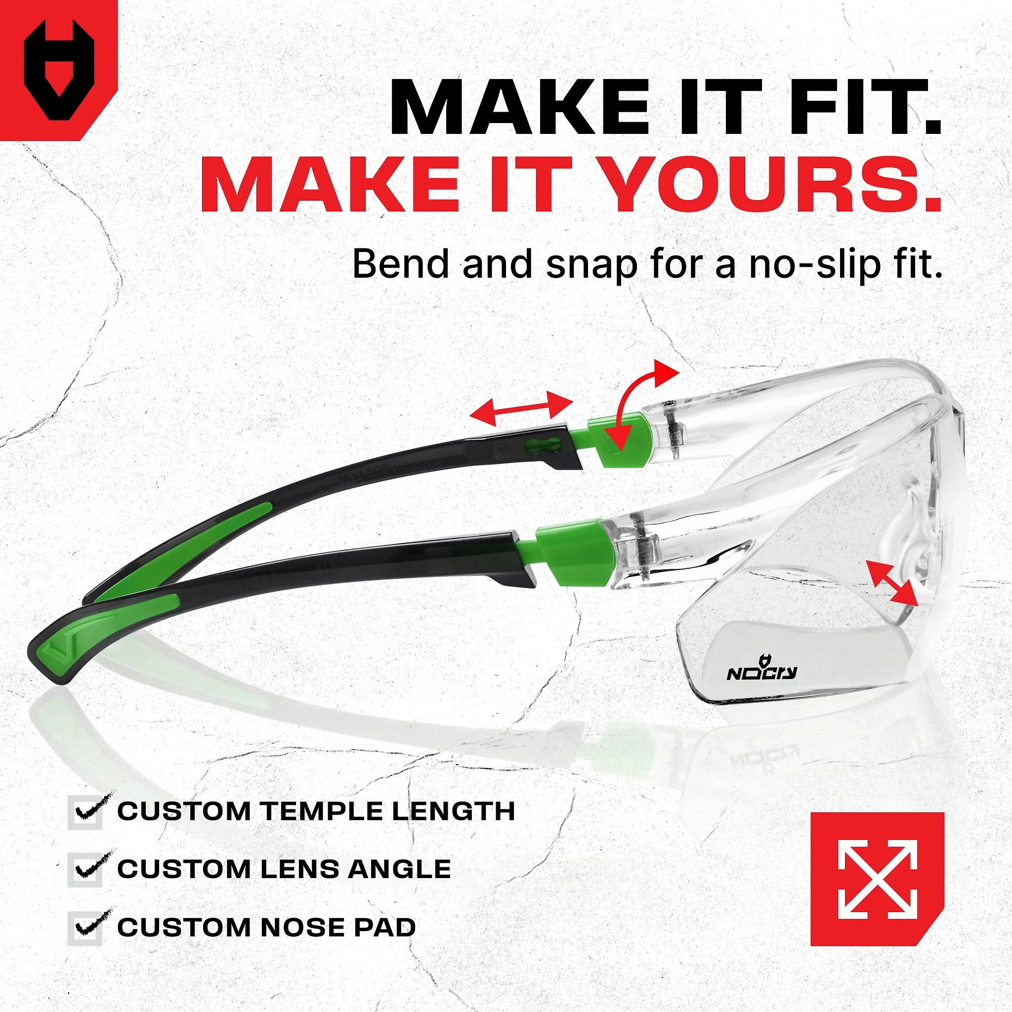EyeArmor+ Adjustable Anti-Fog Safety Glasses