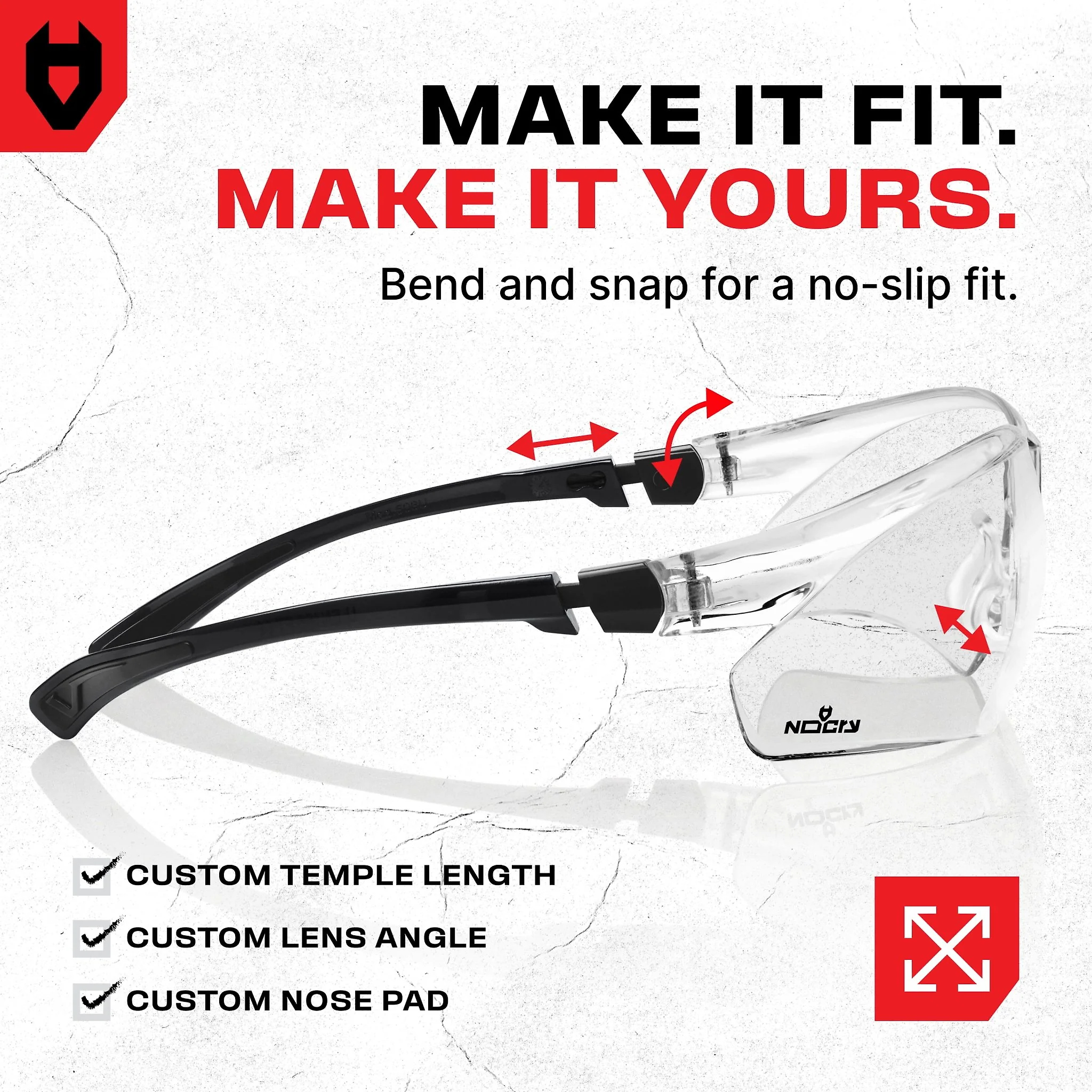EyeArmor+ Adjustable Anti-Fog Safety Glasses
