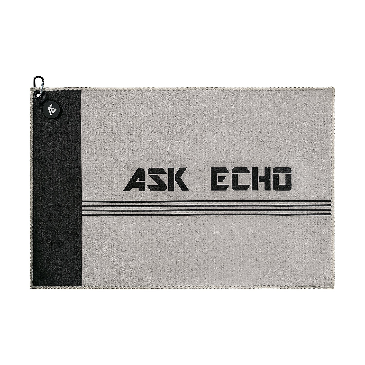 ASK ECHO Waffle Weave Microfiber With Magnetic Golf Cotton Towel / Grey
