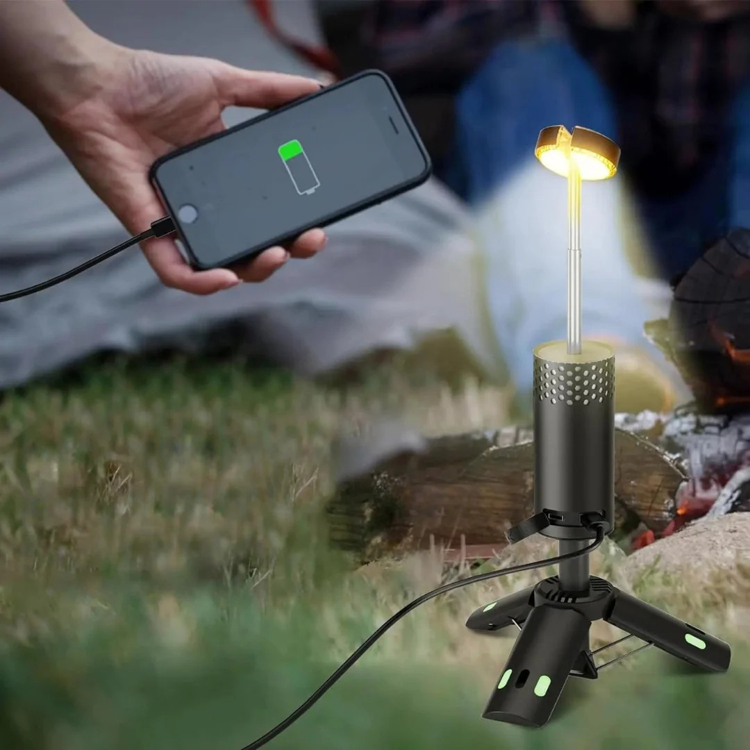 Adventure Light | Rechargeable Camping Lantern with Power Bank & Adjustable Brightness for Outdoor Adventures
