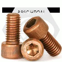 #10 X 3/4 Socket Head Cap Screws. Silicon Bronze. Plain (Inch)