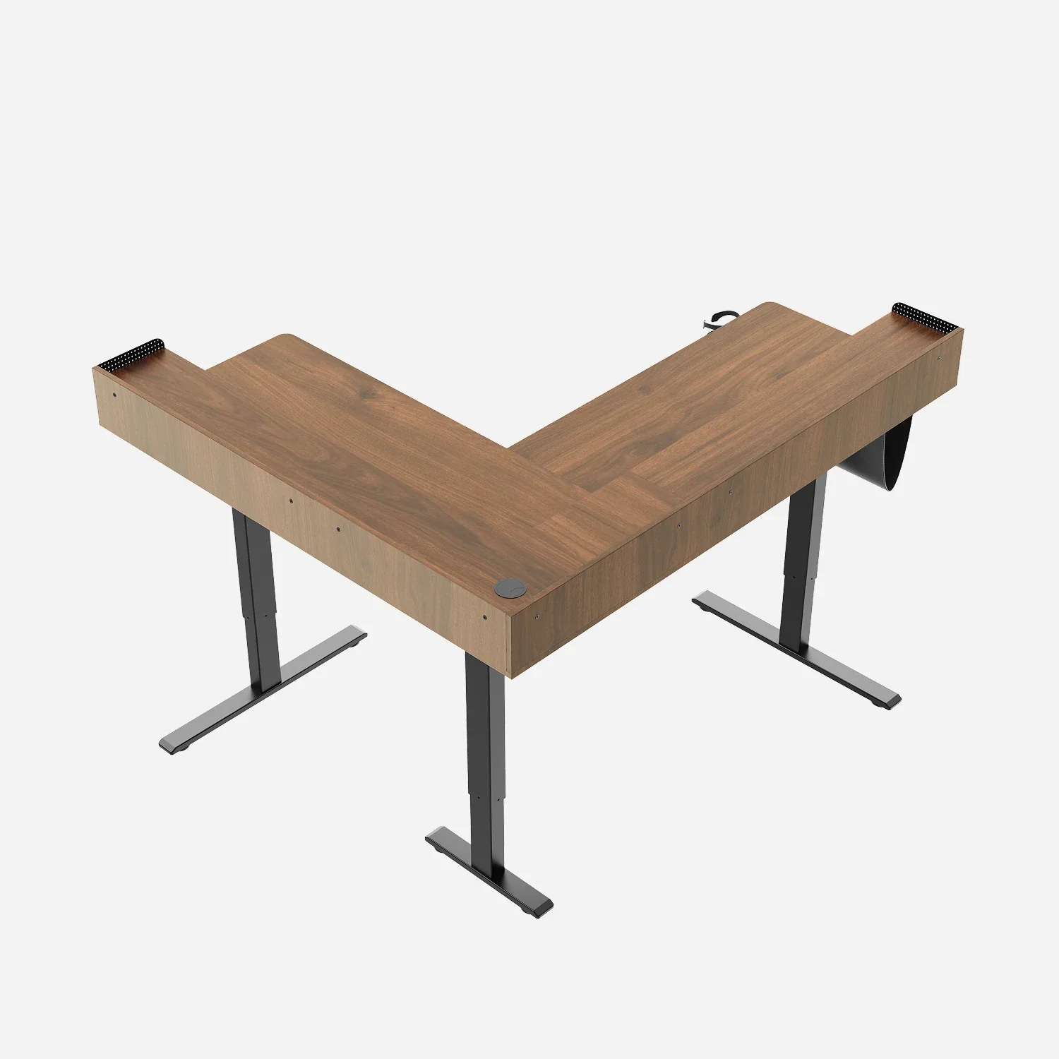 L-Shape With Drawer Standing Desk
