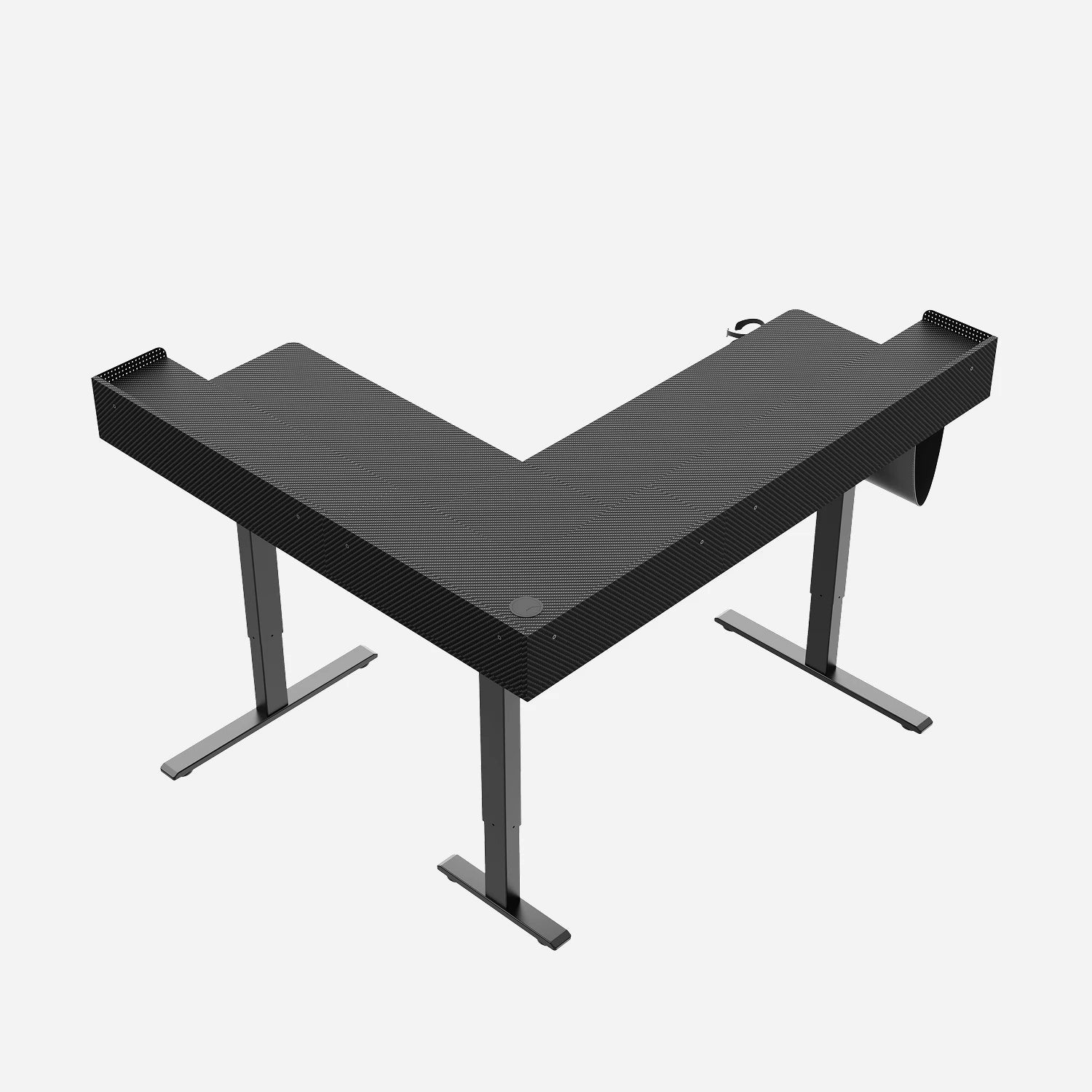 L-Shape With Drawer Standing Desk