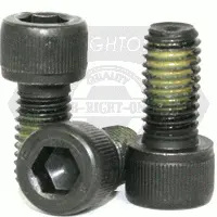 #10 X 5/8 Socket Head Cap Screws. Nylon Patch. Thermal Black Oxide. Alloy (Inch)