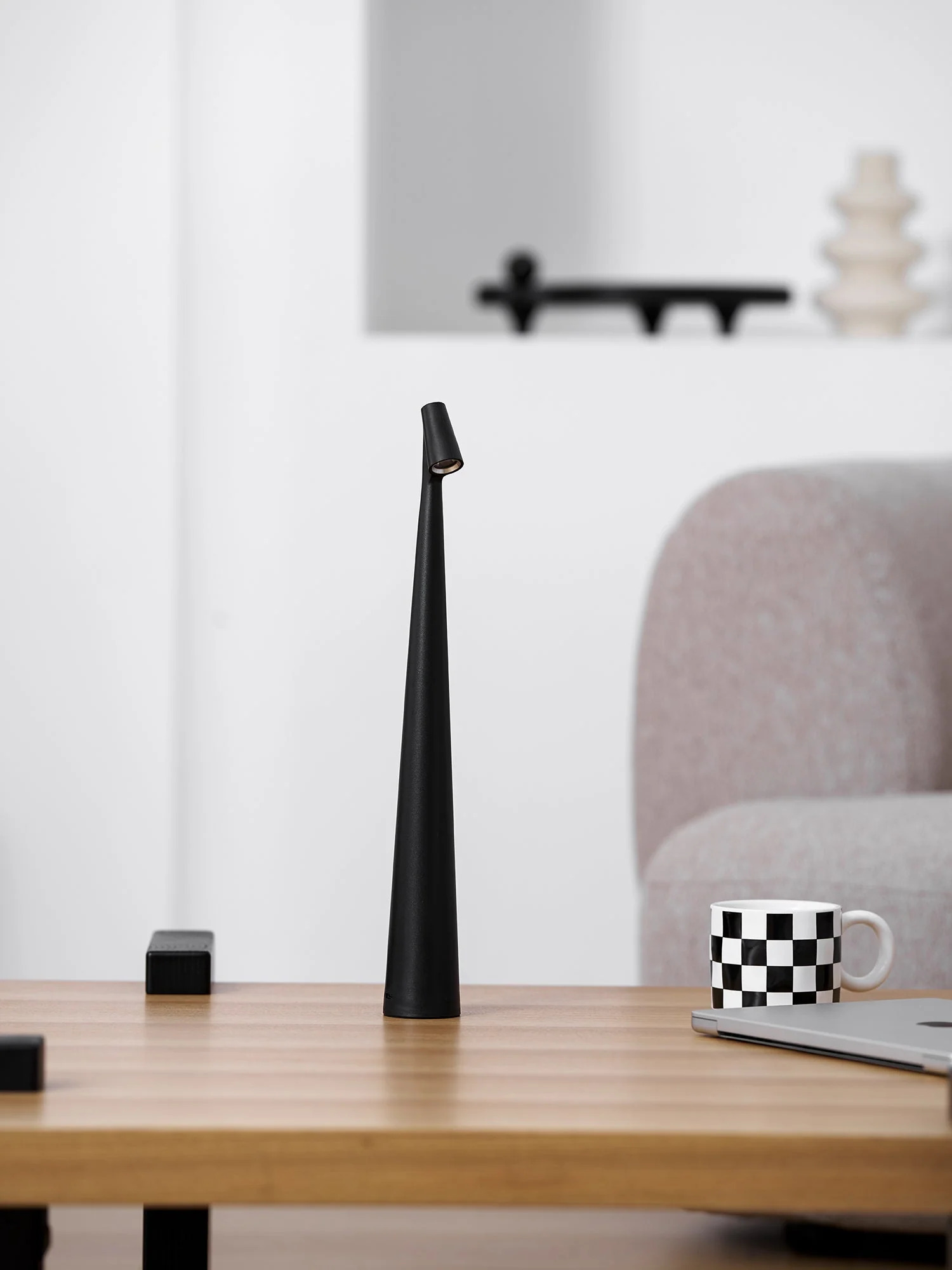 Africa Slim Cordless LED Rechargeable Table Lamp – Built-in Battery Portable Desk Light 1-Light