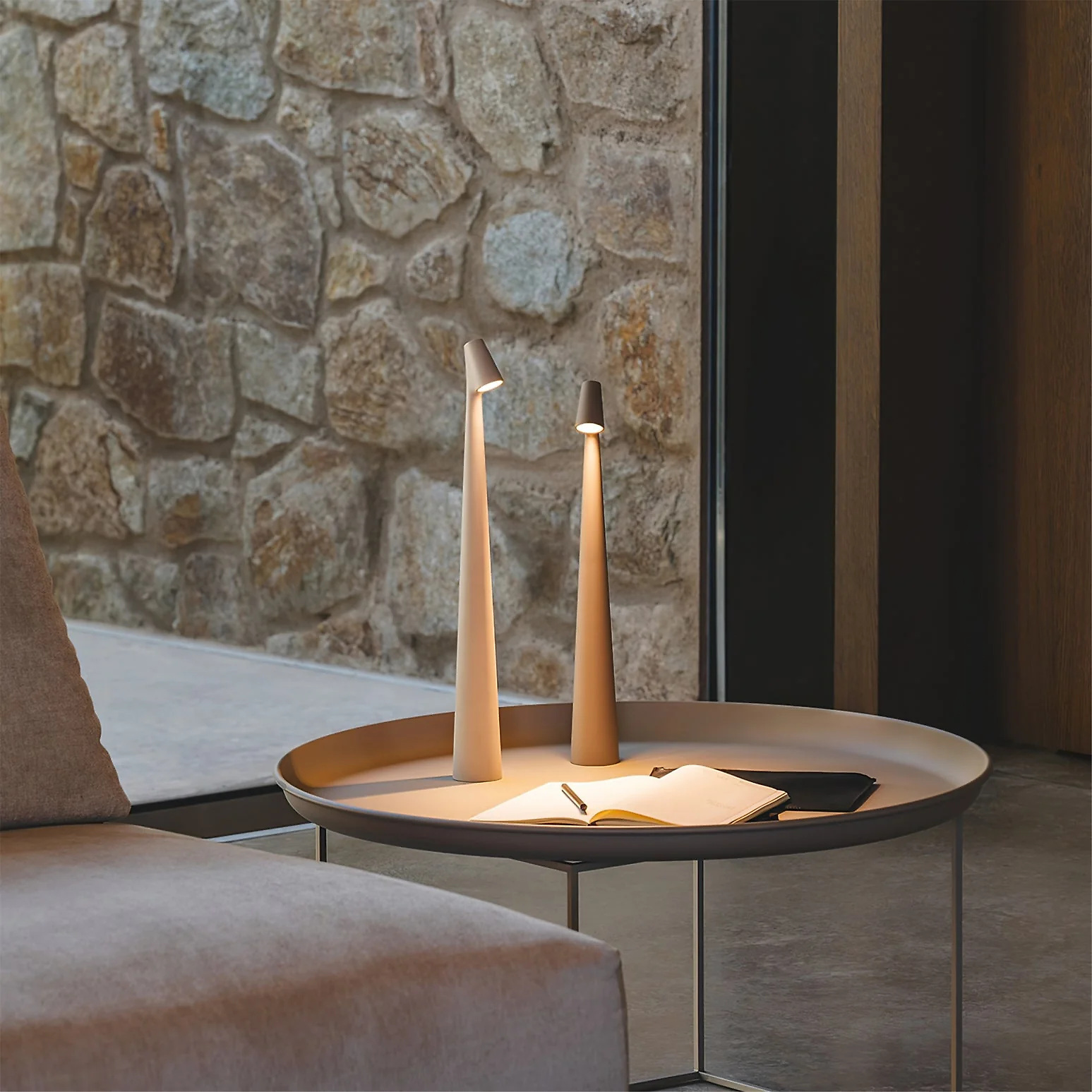 Africa Slim Cordless LED Rechargeable Table Lamp – Built-in Battery Portable Desk Light 1-Light