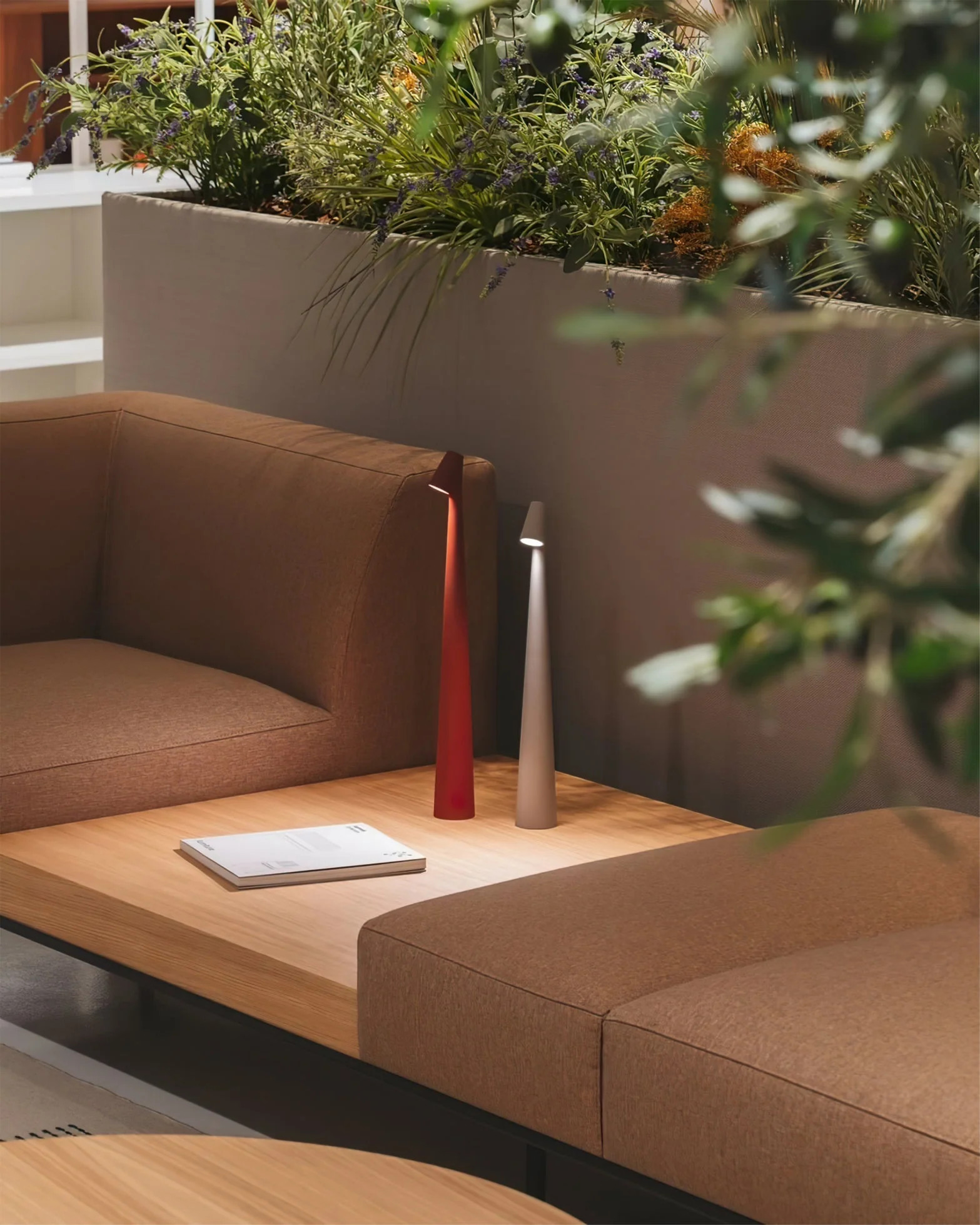 Africa Slim Cordless LED Rechargeable Table Lamp – Built-in Battery Portable Desk Light 1-Light