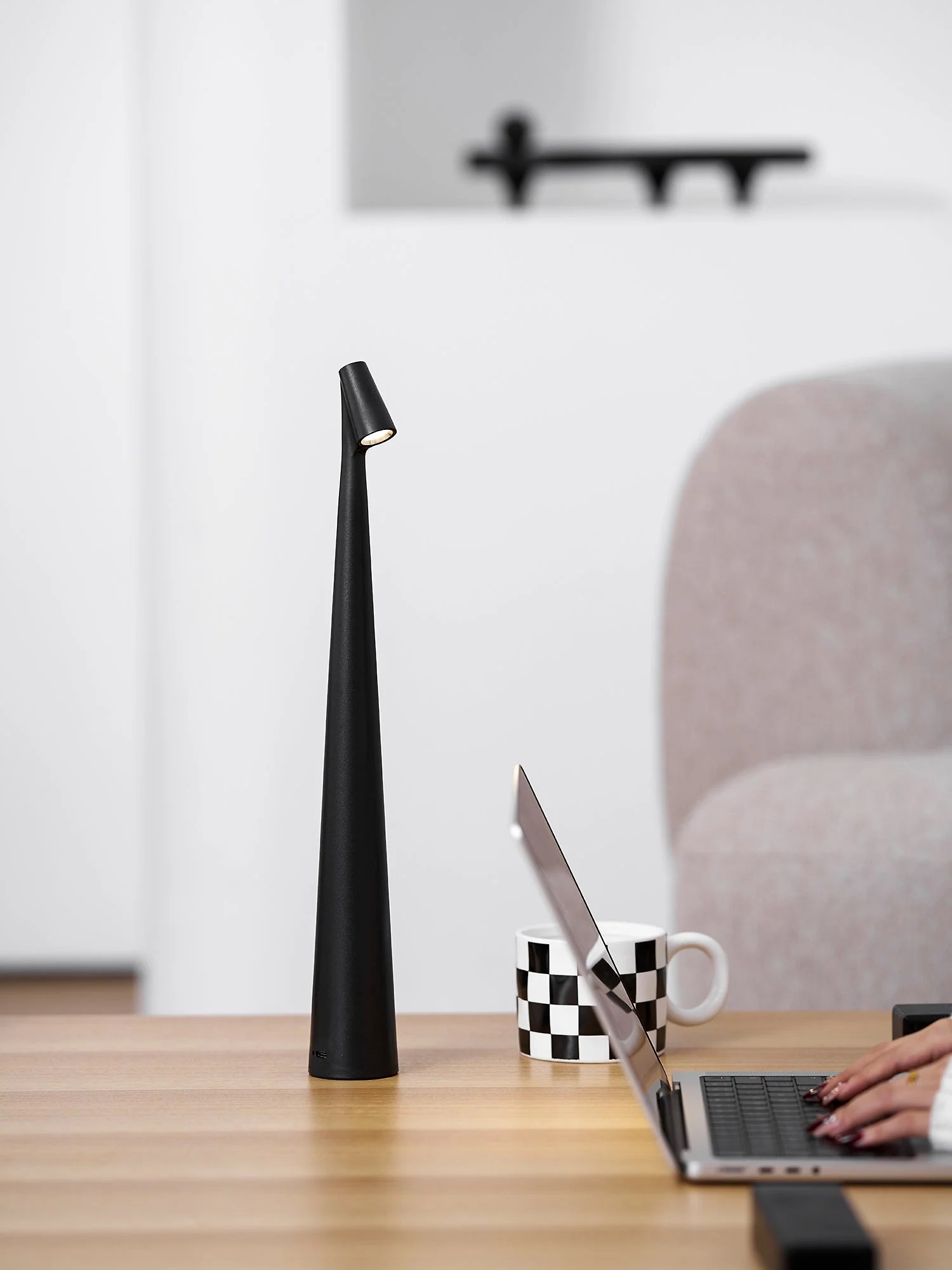 Africa Slim Cordless LED Rechargeable Table Lamp – Built-in Battery Portable Desk Light 1-Light