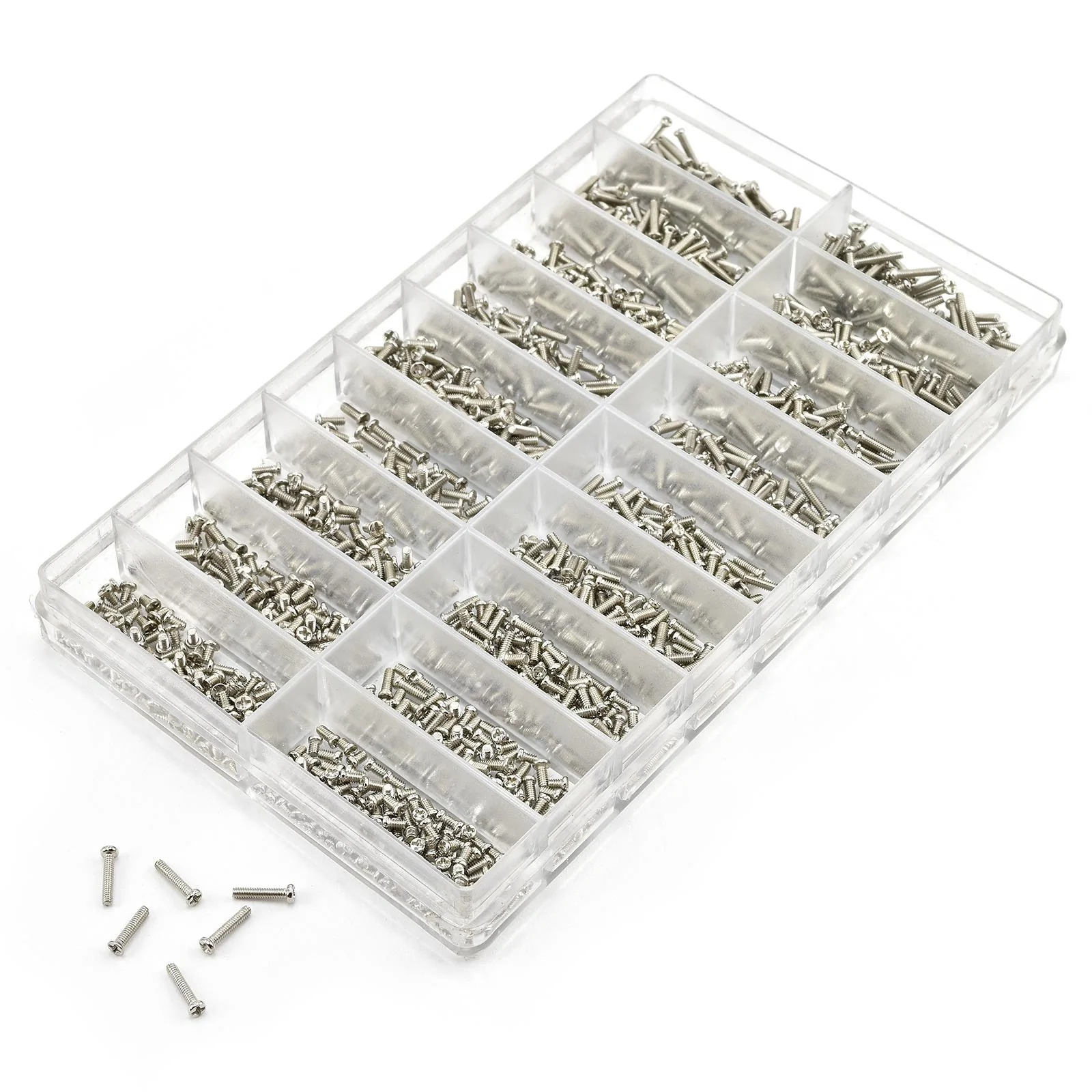 1.000-piece Metric Micro Screw Set. Phillips