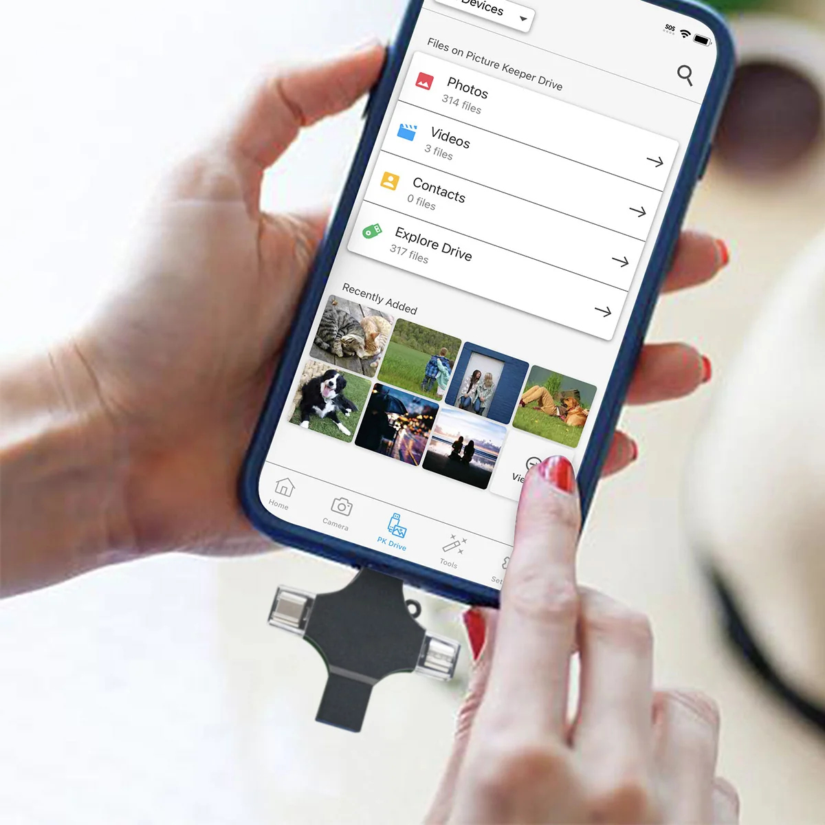 Portable Smartphone Photo Vault